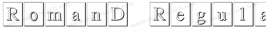 RomanD Regular字体转换
